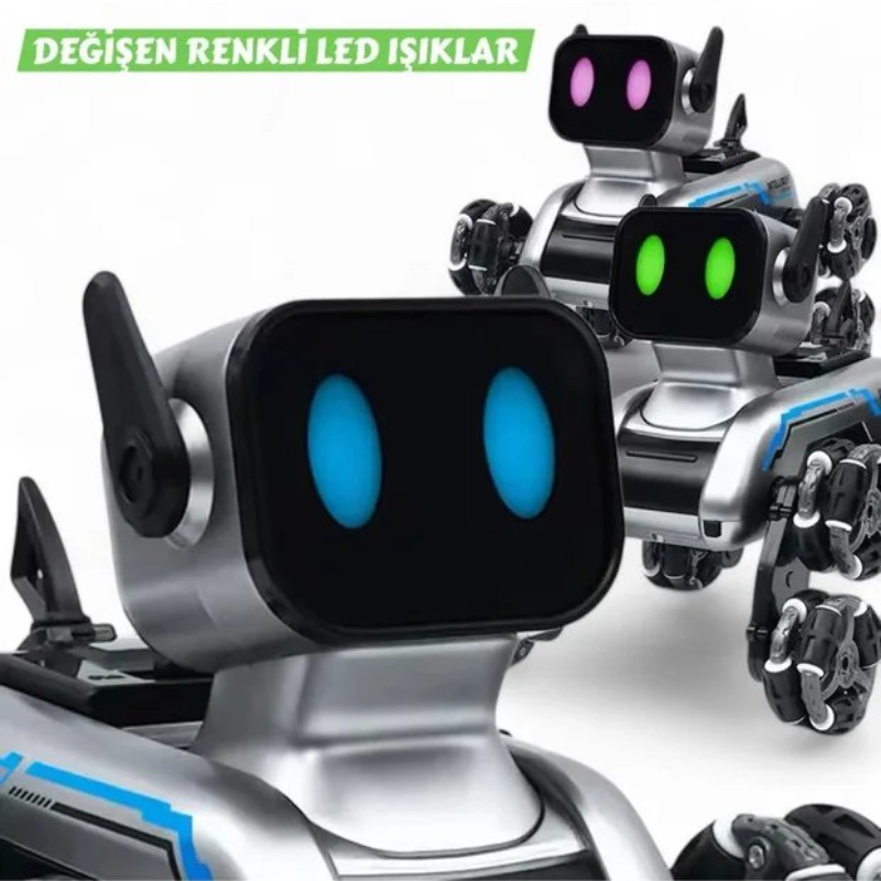 Akıllı Robot Köpek Oyuncak - Çok Yönlü Hareket Özelliği - Uzaktan Kumanda Kontrolü - El Hareketi Kontrolü - görsel 5